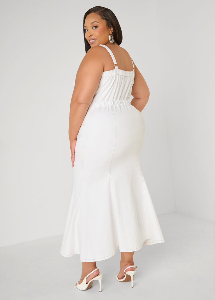 Sweetheart Denim Maxi Dress