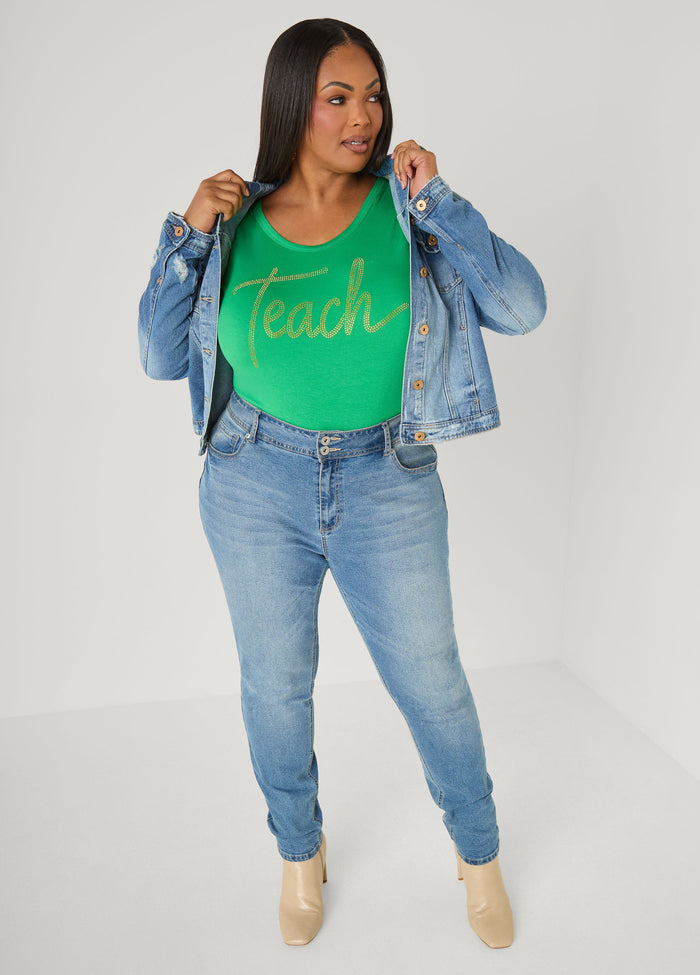 Teach Crystal Tee
