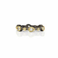 GoldBlackReverse9 Teardrop Band Ring FREIDA ROTHMAN RING