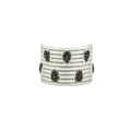 8 Teardrops of Pavé Cigar Band Ring FR Vault RING