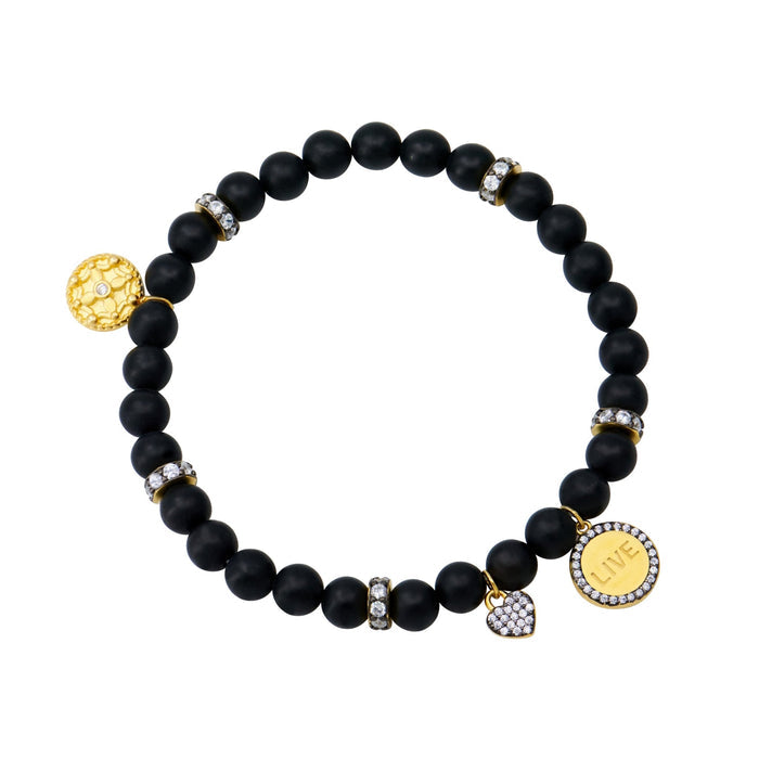 The LIVE Beaded Stretch Bracelet - FREIDA ROTHMAN