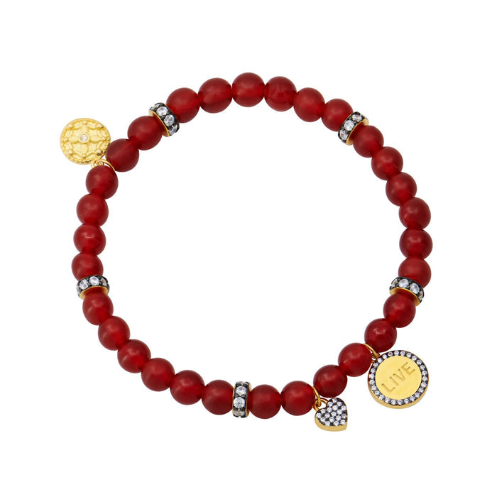 The LIVE Beaded Stretch Bracelet - FREIDA ROTHMAN