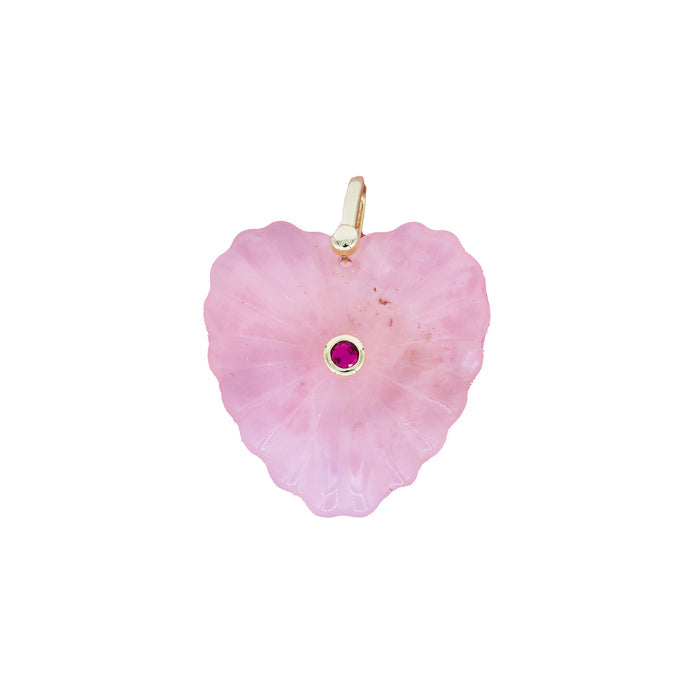 The Scalloped Heart Charm
