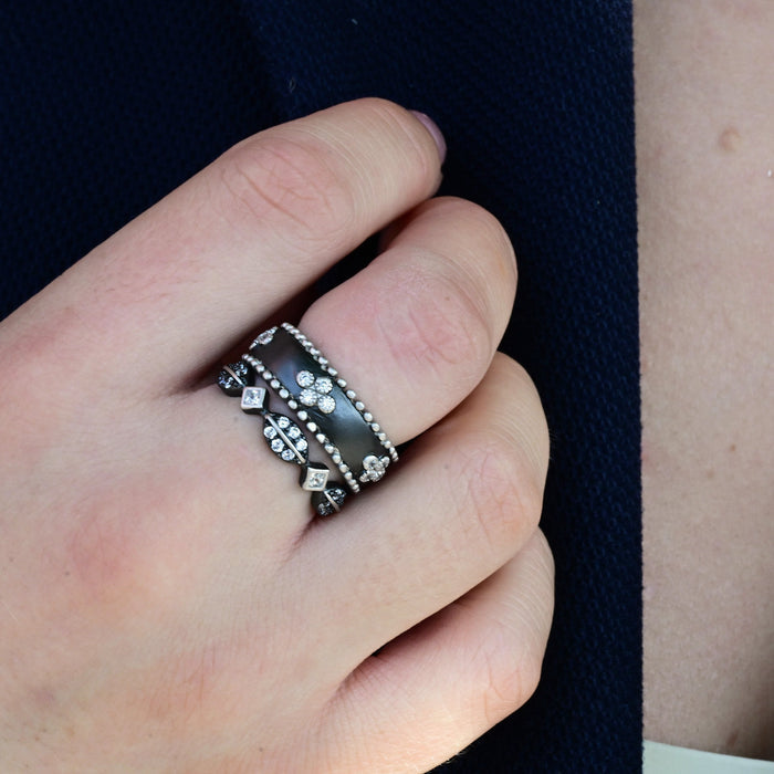Two-Tone Mixed Shape Ring