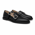 Valencia Black Leather Loafer Mary Jane