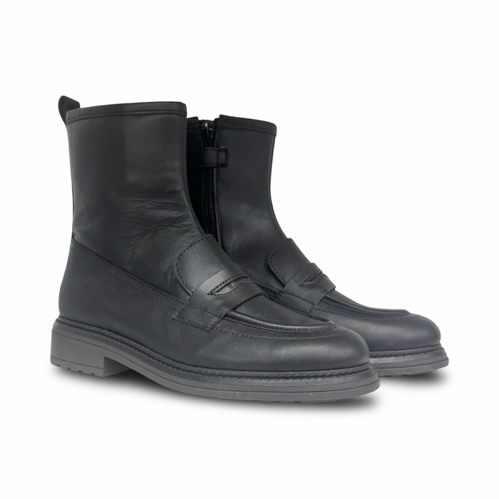 Valencia Black Penny Bootie