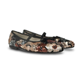 Valencia Black Sequin Elastic Ballet Flat