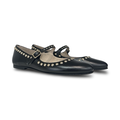 Valencia Black Stud Pointed Mary Jane