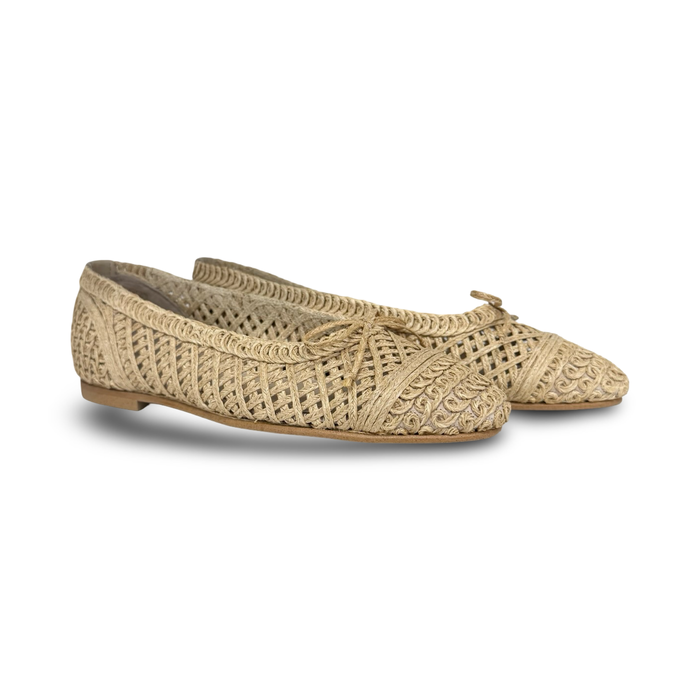 Valencia Rafia Design Ballet Flat
