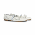 Valencia White Crochet Buckle Mary Jane