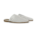 Valencia White Wicker Slides