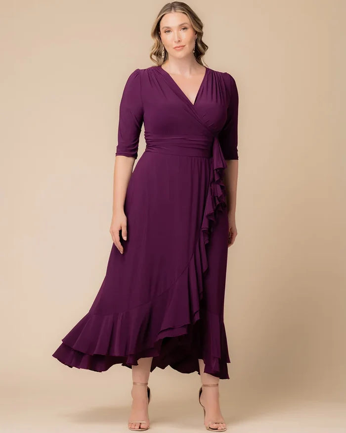 Veronica Ruffled Evening Gown