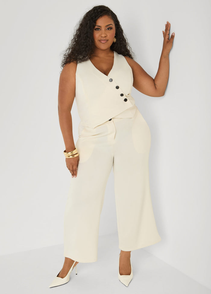 Vest Wide Leg Jumpsuit