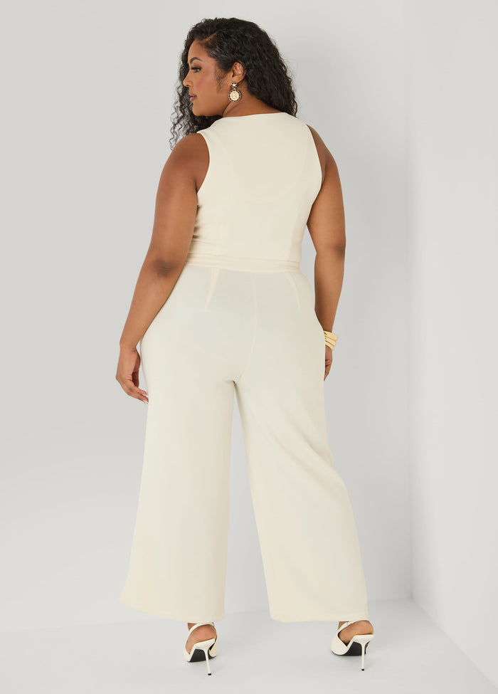 Vest Wide Leg Jumpsuit