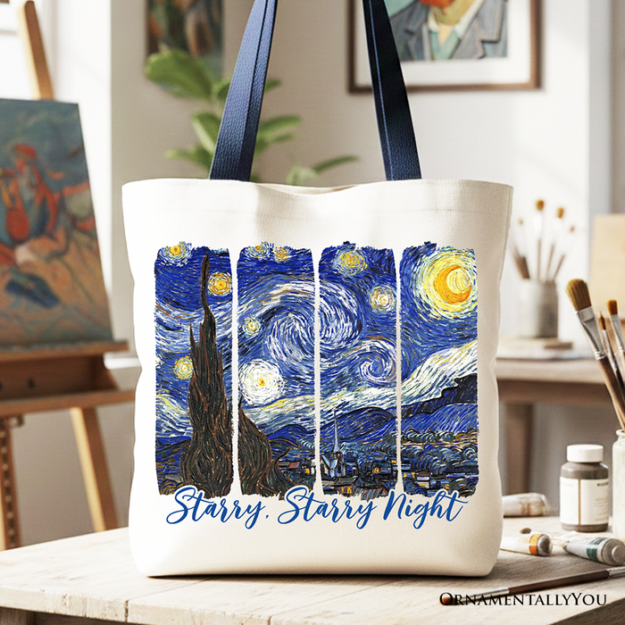 Vincent Van Gogh Starry Night Canvas Tote Bag
