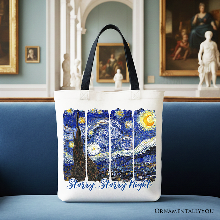 Vincent Van Gogh Starry Night Canvas Tote Bag