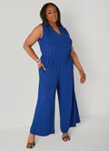 Wide Leg Tie Back Jumpsuit