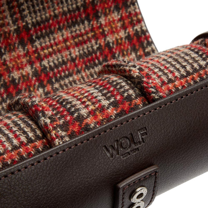 WM Brown Watch Roll with Cigar Case