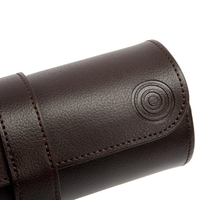WM Brown Watch Roll with Cigar Case